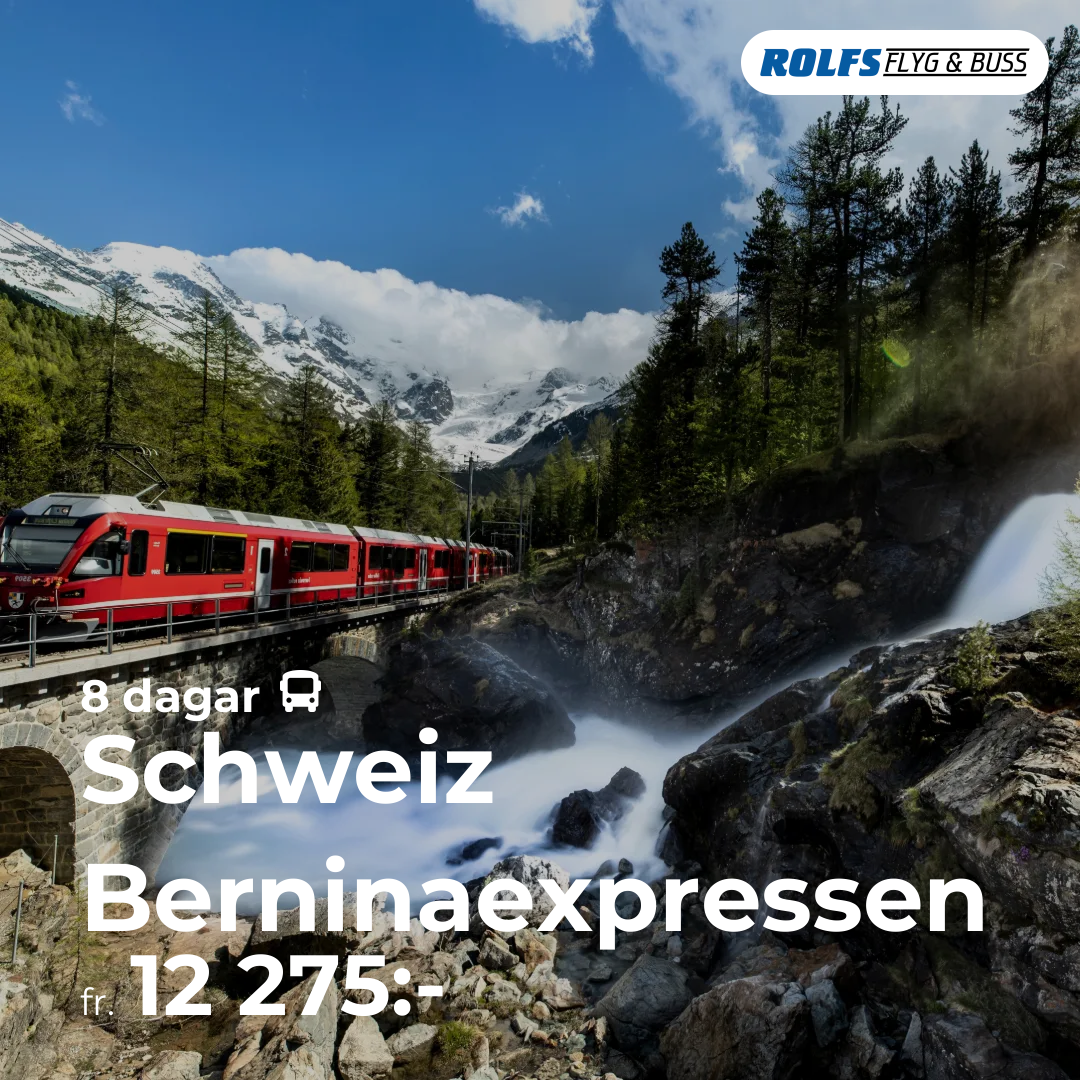 Schweiz Berninaexpressen - 8 dagar