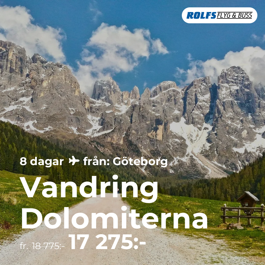 Vandring Dolomiterna - 8 dagar